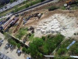 май 2014  строительство ЖК Георгиевский